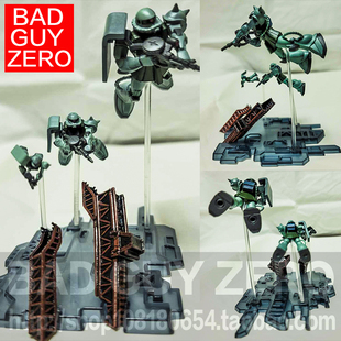 日版万代 高达 量产型 绿扎古 盒蛋场景 非 FIX RG ROBOT魂 HGUC