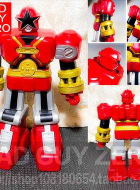 超稀有 日版正版 万代 超力战队王连者 红色拳击手 红星王 机器人