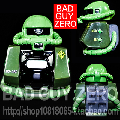 日版 限定版 高达 扎古 发光 头像 时钟 非EXCEED ZAKU HEAD 万代