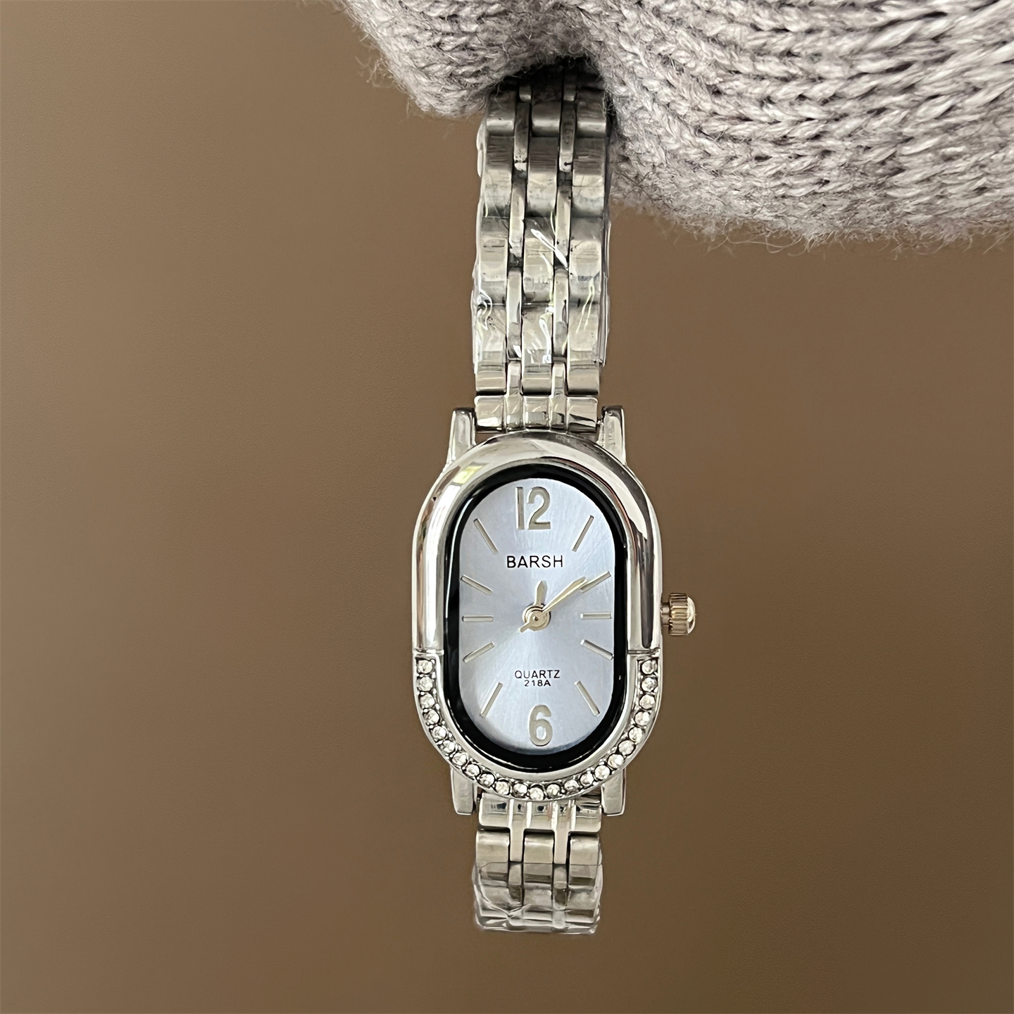 barsh复古风椭圆形手表女