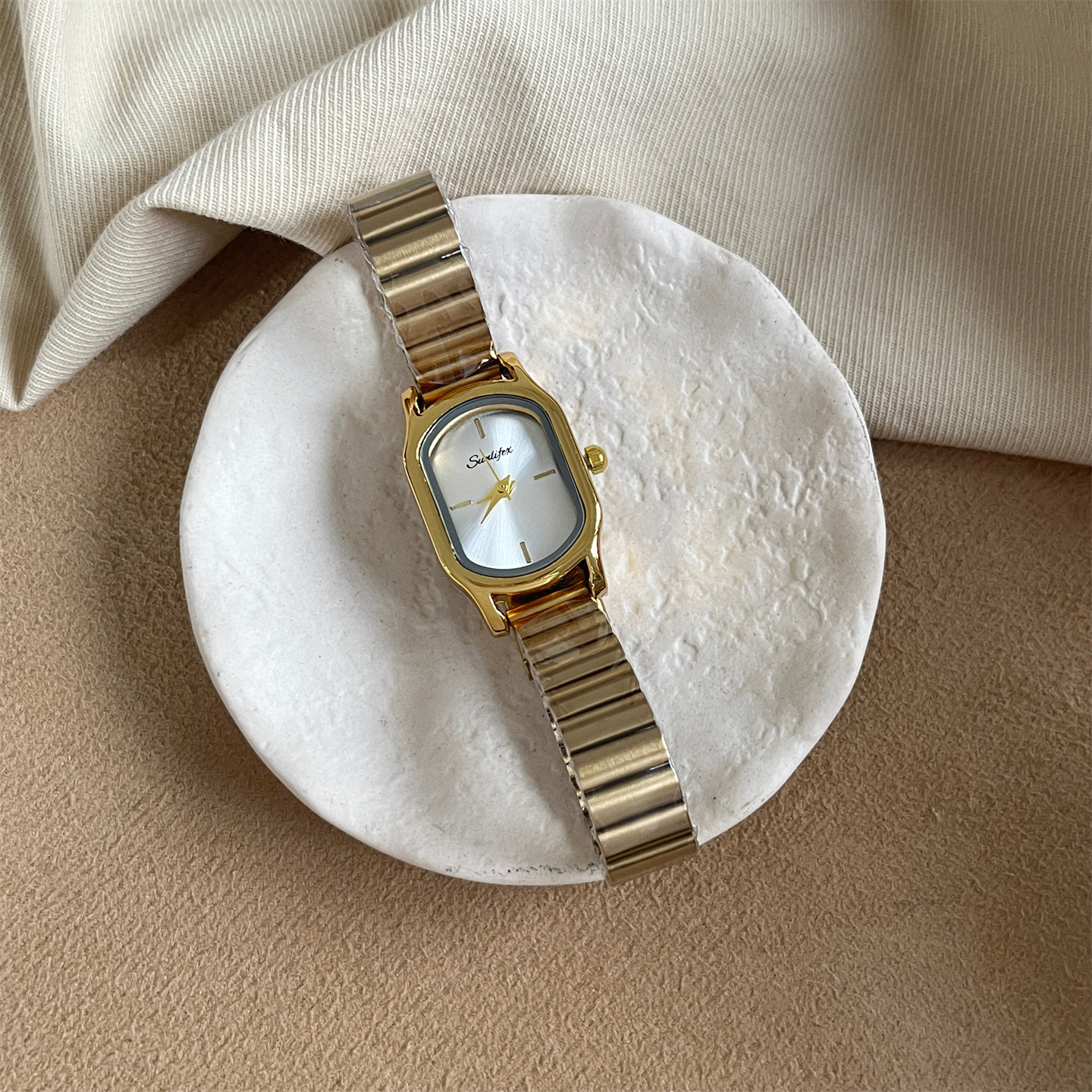 sunlifex高级小方形手表女