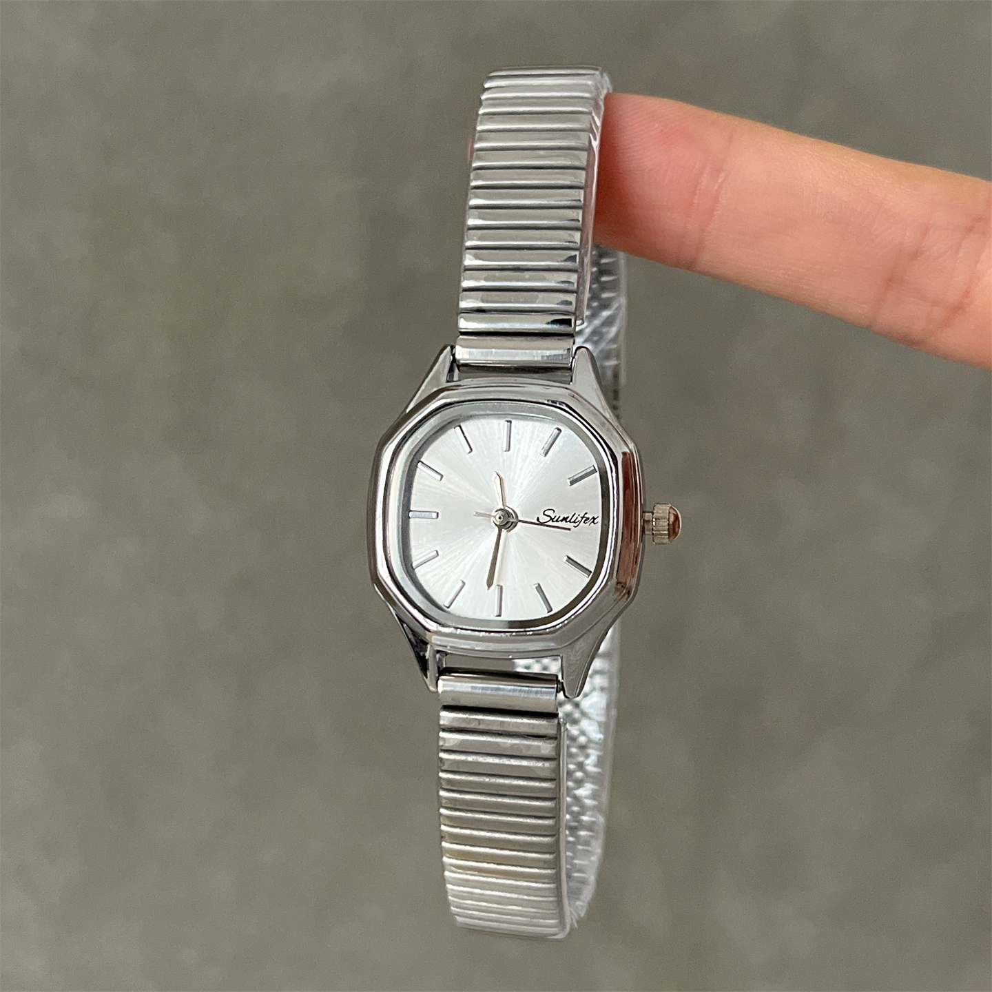 sunlifex冷淡风多边形手表女