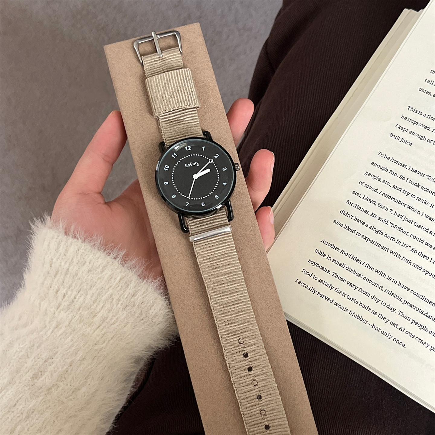 gogo高颜值圆形手表女