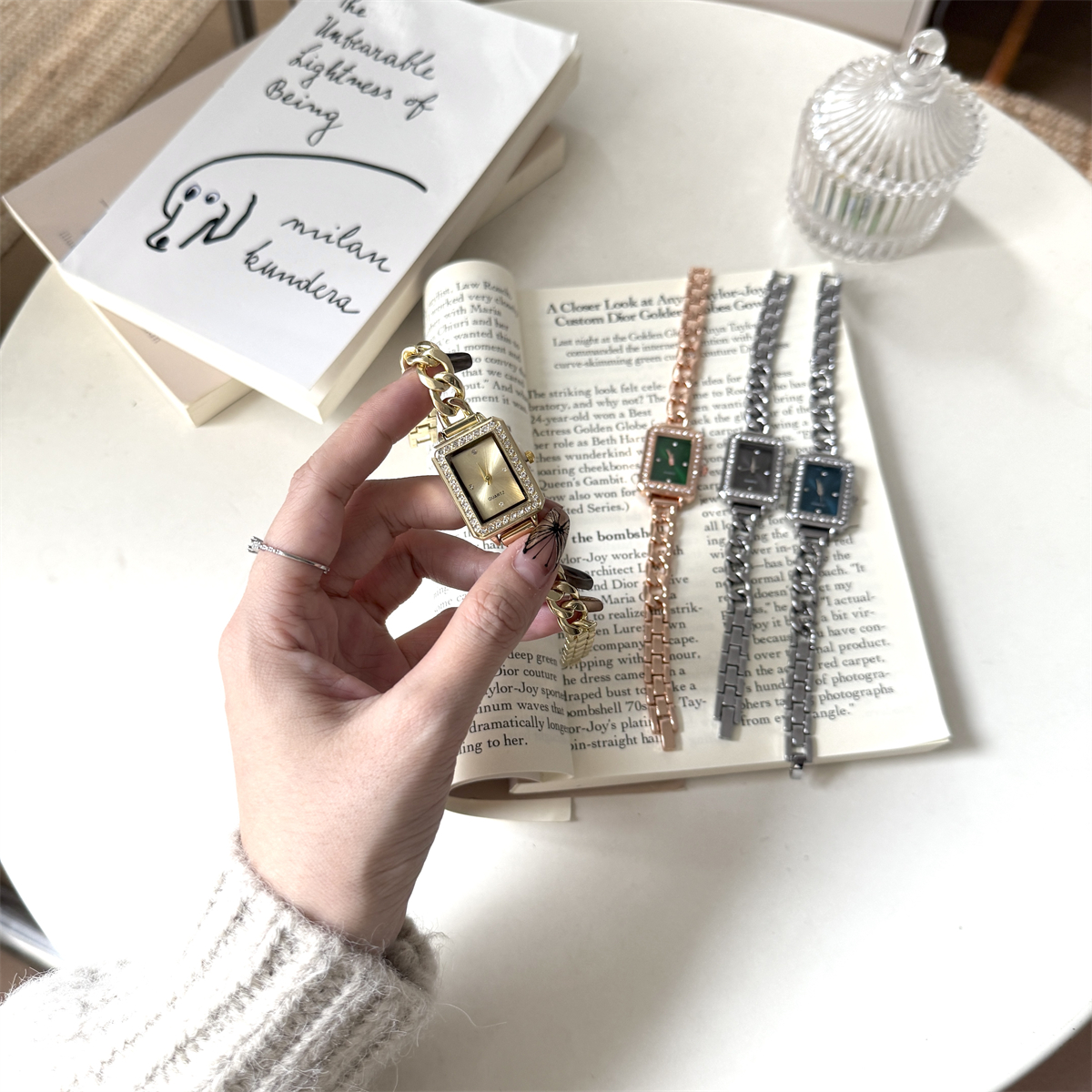 其他家方形复古韩系女手表