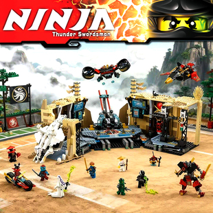 Ninjago 积木玩具 70596幻影忍者X机甲武士混乱洞穴秘密基地拼装