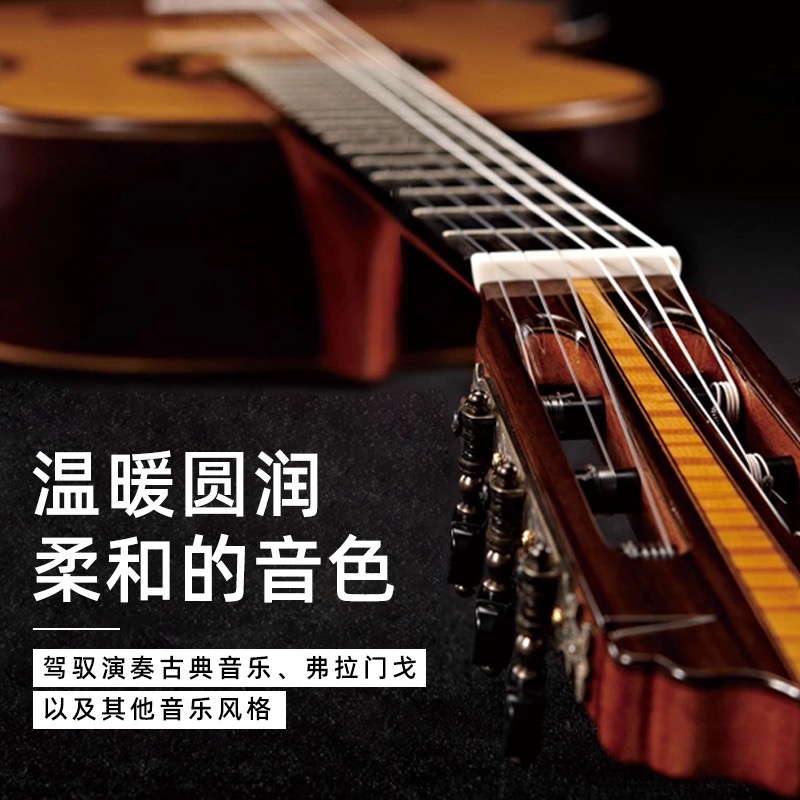 路狗古典吉他琴弦一套6根RC50中等张力镀银覆膜防锈尼龙弦线全套