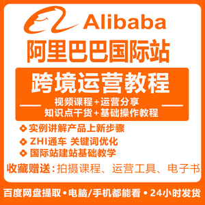 alibaba阿里巴巴2023国际站运营教程跨境电商课程零基础小白教学