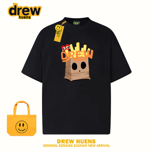 Drew美式潮牌薯条宽松圆领短袖