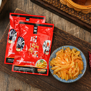 国灿去皮脆爽微辣榨菜丝开袋即食开味下饭菜佐餐小菜四川榨菜咸菜
