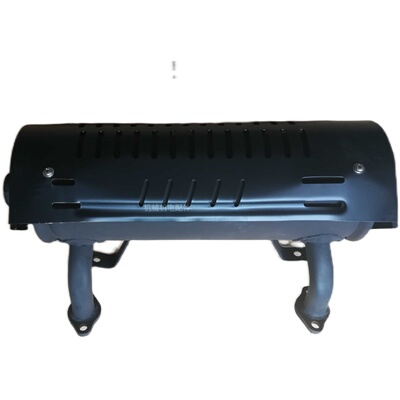 隆鑫汽油发电机组配件10-12KW消音器LC13000 15000排气管 消声器