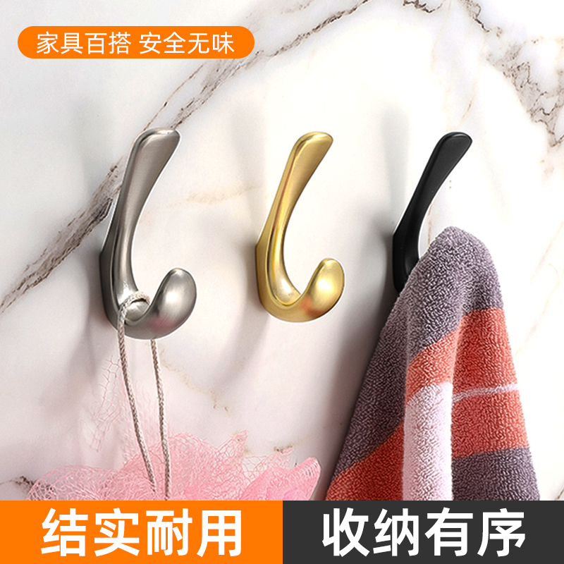 挂衣钩锌合金进门鞋柜衣服挂钩衣柜门后壁挂墙壁衣帽钩欧式入户