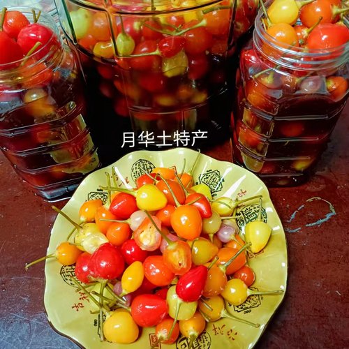 七彩椒泡椒酱油腌酸辣椒