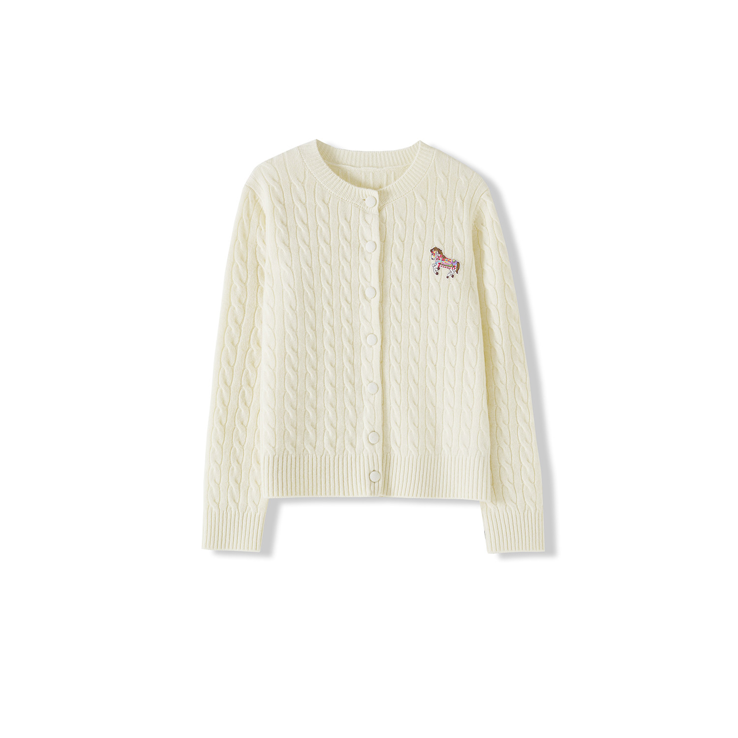 【大晶粉丝专享】冬季刺绣小马麻花开衫毛衣LYMDLC-3343,女装/女士精品,毛针织衫,淘宝优惠券,粉丝福利购,淘宝优惠卷