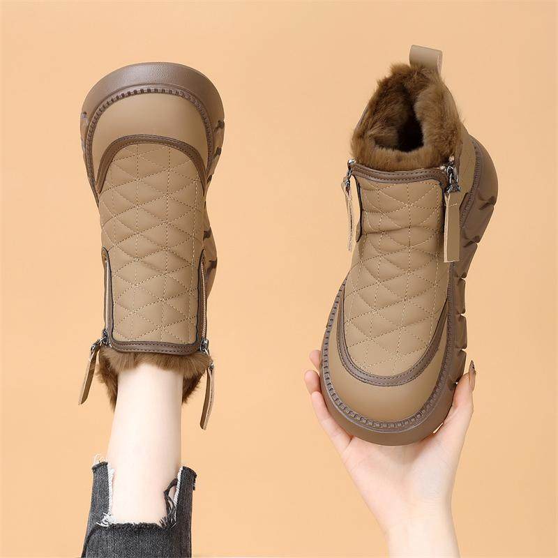 真皮大棉雪地靴2025冬季新款东北抗寒保暖棉靴时尚轻便舒适靴子,女鞋,时尚雪地靴,淘宝优惠券,粉丝福利购,淘宝优惠卷