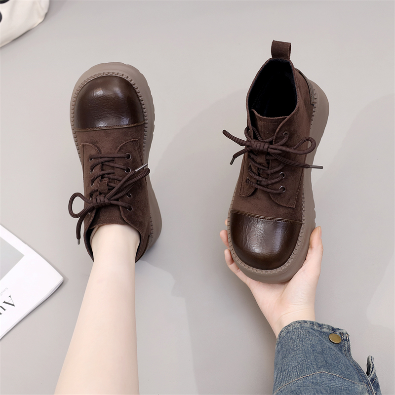 2025年秋冬季新款百搭增高马丁靴