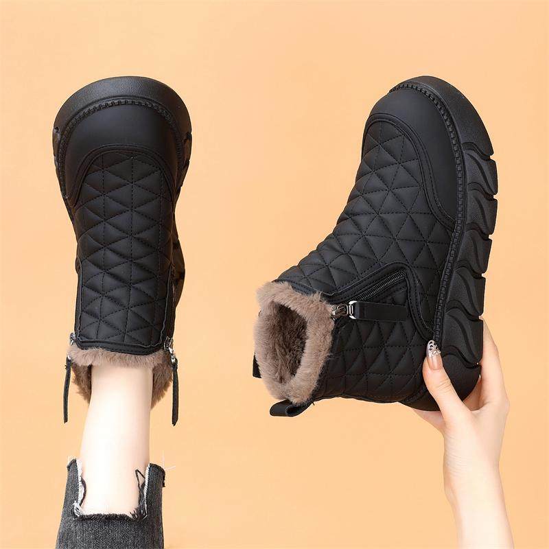 平底加厚雪地靴女2024年冬季新款防水防滑短靴东北抗寒暖和大棉靴,女鞋,时尚雪地靴,淘宝优惠券,粉丝福利购,淘宝优惠卷
