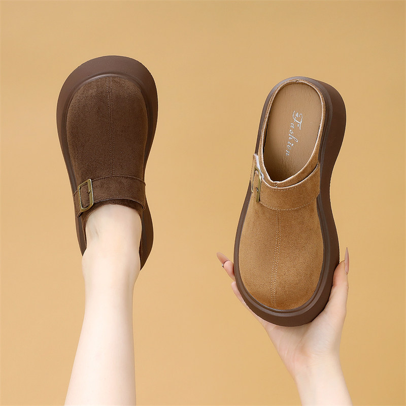 复古勃肯拖鞋女外穿2026年春秋新款厚底懒人休闲一脚蹬包头半拖鞋,女鞋,勃肯鞋/软木鞋,淘宝优惠券,粉丝福利购,淘宝优惠卷