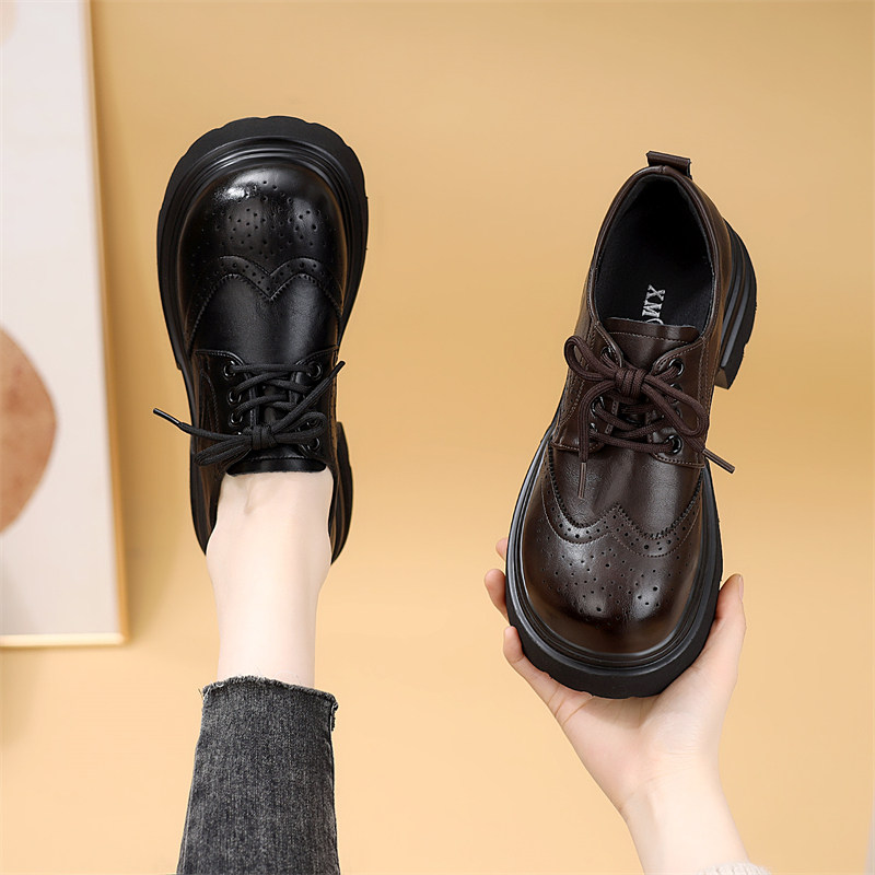 厚底小皮鞋女2026年春新款洋气百搭增高单鞋不累脚软底舒适乐福鞋,女鞋,乐福鞋（豆豆鞋）,淘宝优惠券,粉丝福利购,淘宝优惠卷