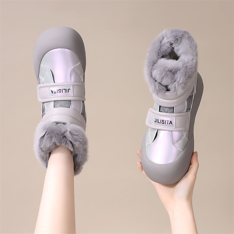 纯羊毛皮毛一体雪地靴2025年新款