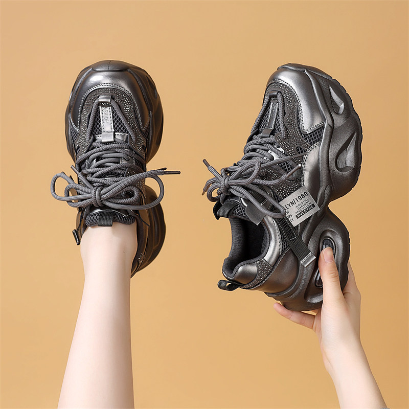 厚底老爹鞋女2025秋季新款透气百搭时尚休闲鞋轻便舒适增高运动鞋,女鞋,老爹鞋,淘宝优惠券,粉丝福利购,淘宝优惠卷