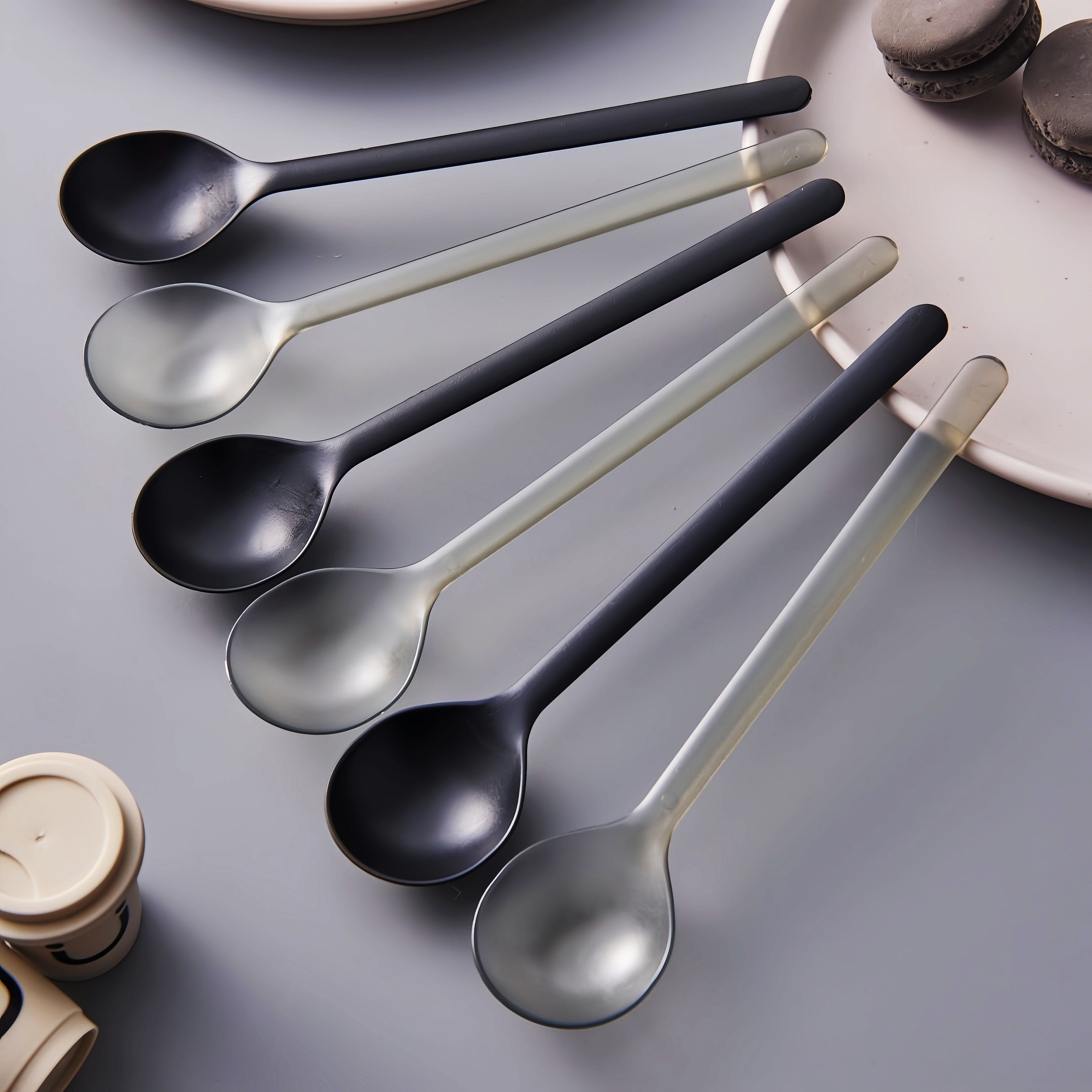 一次性勺子塑料单独包装高档厚硬磨砂仙草甜品勺冰激凌古茗勺拌饭,餐饮具,叉/勺/筷套装,淘宝优惠券,粉丝福利购,淘宝优惠卷