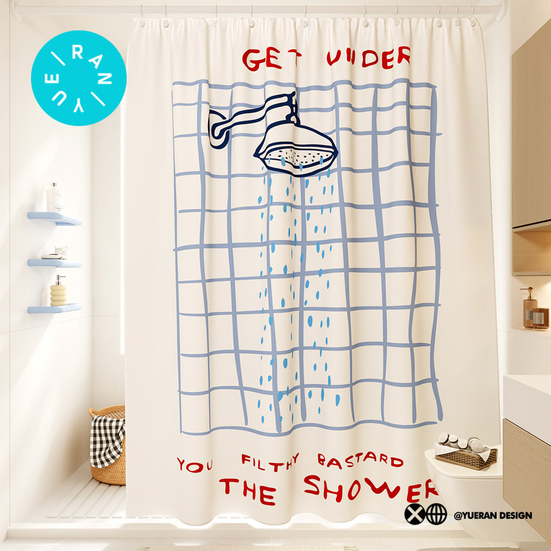 卫生间浴室浴帘干湿防水门帘高档洗澡隔断帘加厚防霉2025新款