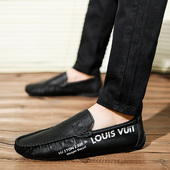 豆豆鞋 韩版 2025秋季 男士 新款 男英伦皮鞋 潮流百搭休闲一脚蹬开车鞋