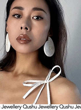 Qushu Jewellery 设计师纯手工制作度假风雕塑感疗愈系耳环耳饰