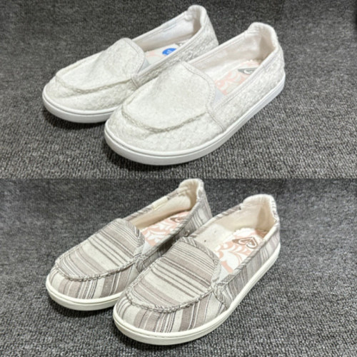 圆头一脚蹬记忆鞋垫软底