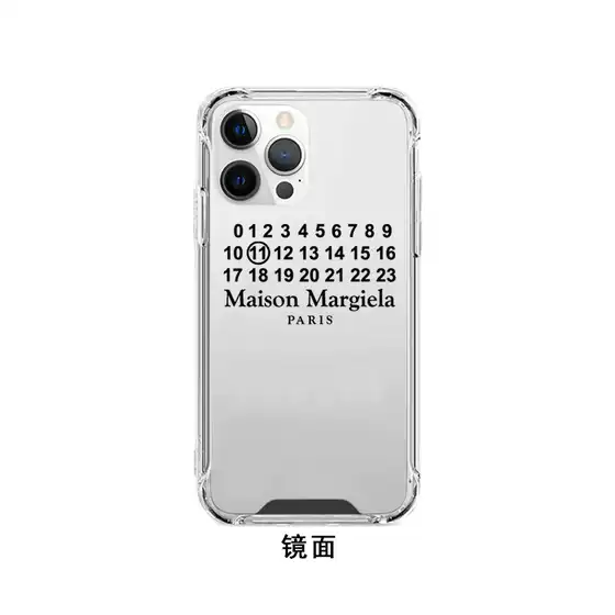 Maison Margiela Is Suitable for Apple 15 Pro Max Phone Case iPhone 14 /13 Mirror Finish Xr Soft 12 Full Coverage Large Hole 11 Transparent Edge Xsmax