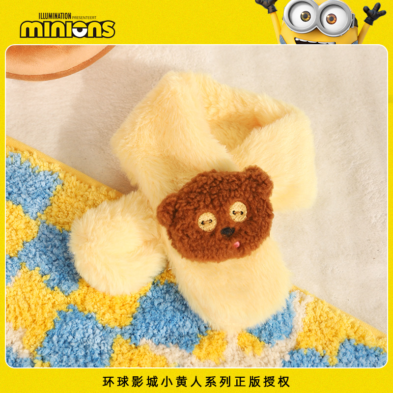 小黄人联名保暖宠物围巾猫咪