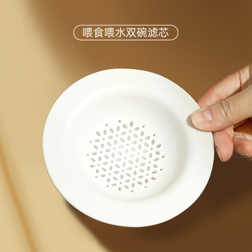 宠物喂食双碗替换饮水机