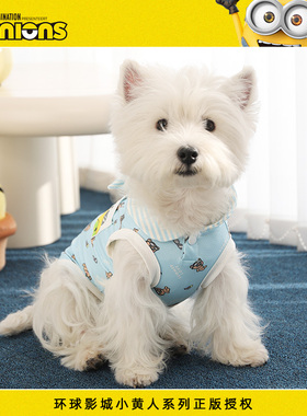Hoopet x 小黄人联名 狗狗衣服夏天猫咪衣服轻薄防掉毛夏季凉凉衣