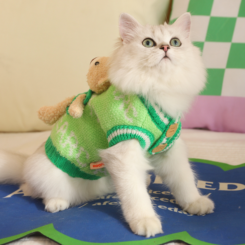 hoopet宠物可爱小熊毛衣
