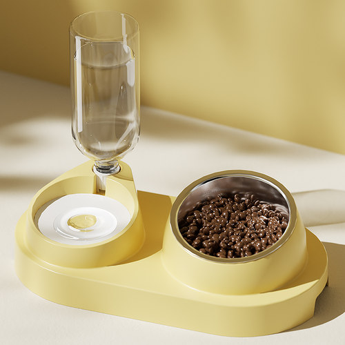 宠物喂食喂水碗斜口碗