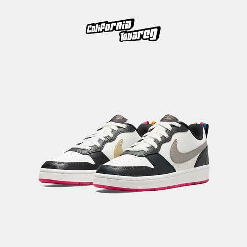 Nike Nike Court Borough Low 2 Женские серебристые кроссовки с низким уровнем вершины DJ0040-100