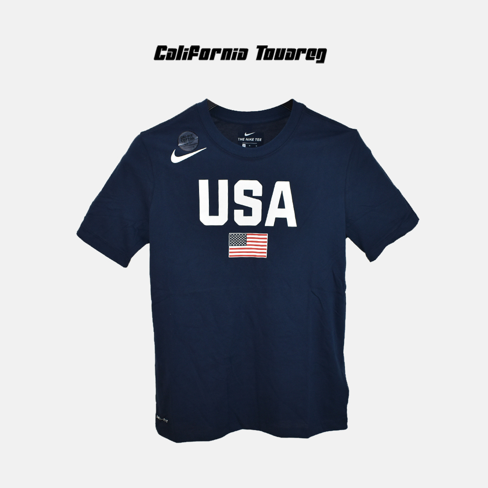 耐克NIKE USA 美国队世界杯训练男篮球运动速干短袖T恤AV4352-451