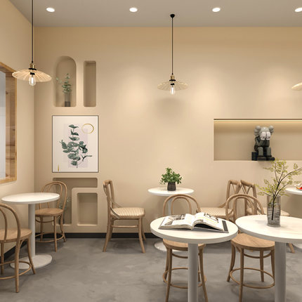 三明治店装修设计效果图三文治甜点吐司面包汉堡蛋糕烘焙商铺设计