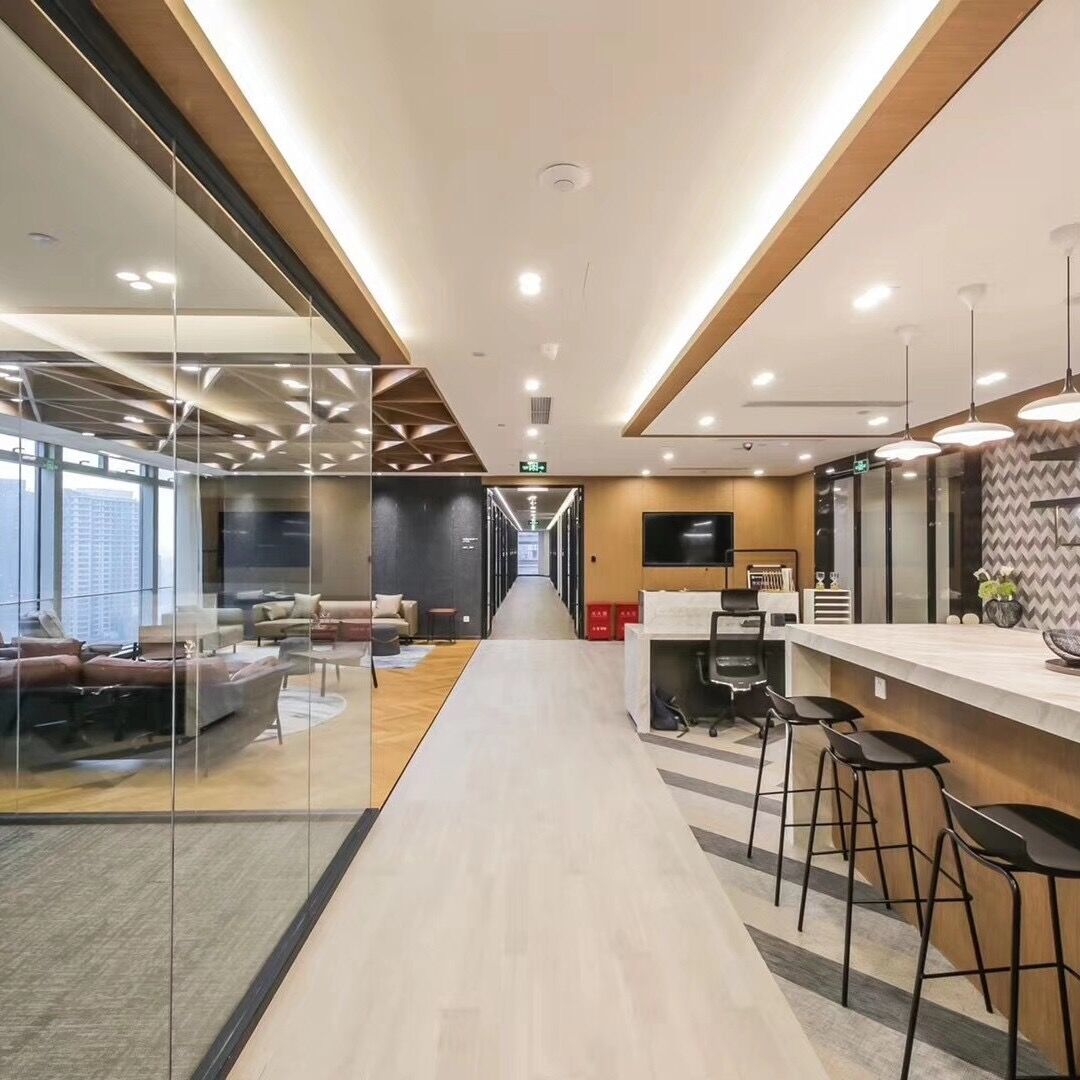 公司厂房写字楼办公室展厅装修设计效果图施工图室内软装设计工装