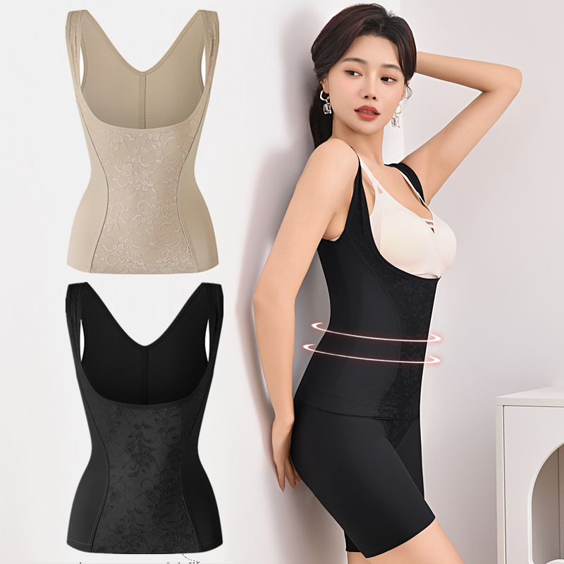 塑身背心压力收肚子收腹上衣