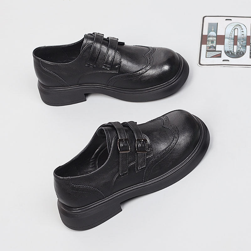 大码女鞋41一43春新款时尚单鞋2026舒适小皮鞋休闲脚宽胖肥乐福鞋,女鞋,乐福鞋（豆豆鞋）,淘宝优惠券,粉丝福利购,淘宝优惠卷