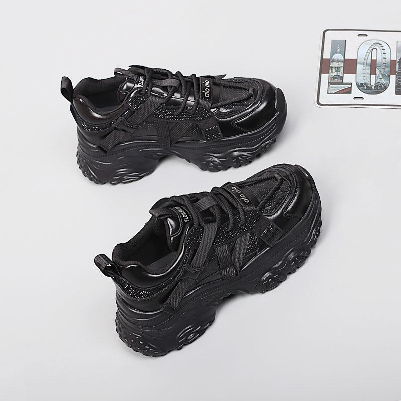 新款大码女鞋41-43脚宽胖肥2025秋单鞋时尚松糕底休闲舒适老爹鞋,女鞋,老爹鞋,淘宝优惠券,粉丝福利购,淘宝优惠卷