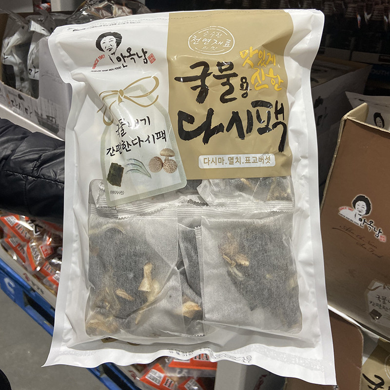 韩国代购昆布海带鯷鱼海鲜鱼饼速食汤提鲜韩式汤料包煲汤家用干料