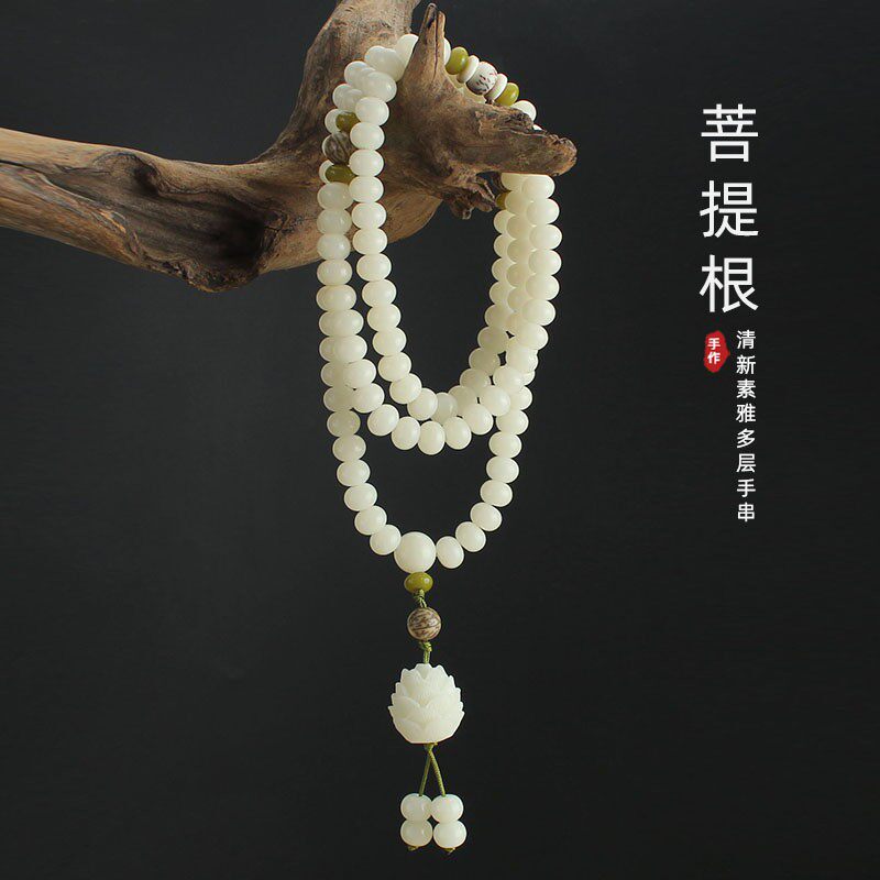 女菩提根复古手串长款项链毛衣链