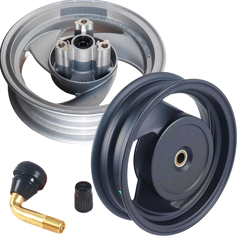 光阳踏板劲丽GP110 锋丽VP110 车轮毂 钢圈 车轮打气嘴