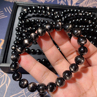 佩玺珠宝碧玺手链天然钛金紫锂辉海蓝宝金草莓晶月光超七红纹手串