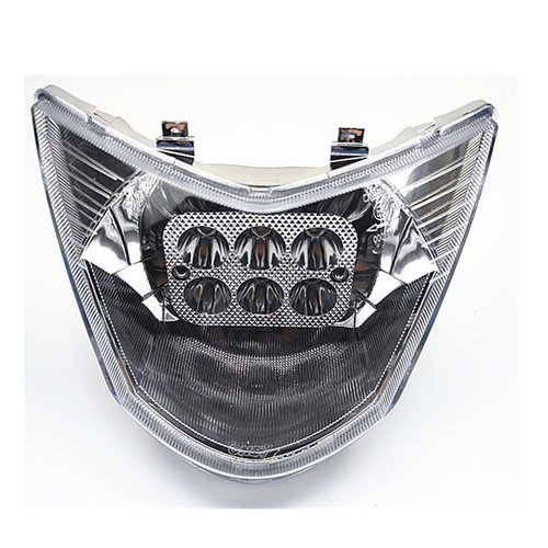 踏板车摩托车配件改装件GY6鬼火一代鬼火100改装LED前大灯总成