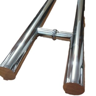 60cm孔距 玻璃门拉手总长80cm 中间拉丝木门铝合金有框门大门把手