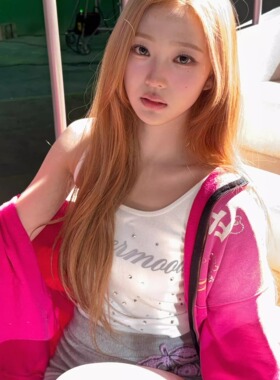 Muse Vibe*26SSstella 金多绚同款渐变拉链开衫外套女连帽卫衣