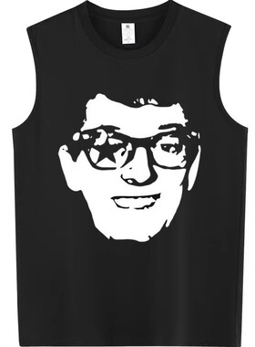 Muse Vibe*26SS陶喆演唱会复刻致敬巴迪霍利摇滚无袖T恤背心坎肩